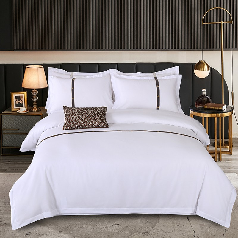 Solidny zestaw łóżek hotelowych poli-cotton