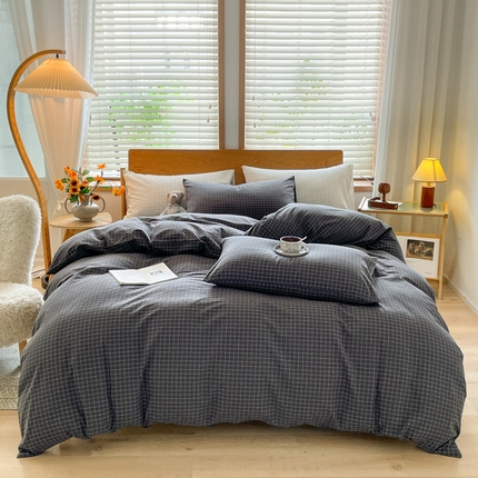 Pure Cotton Black Set Minimalistyczny miękki oddychał