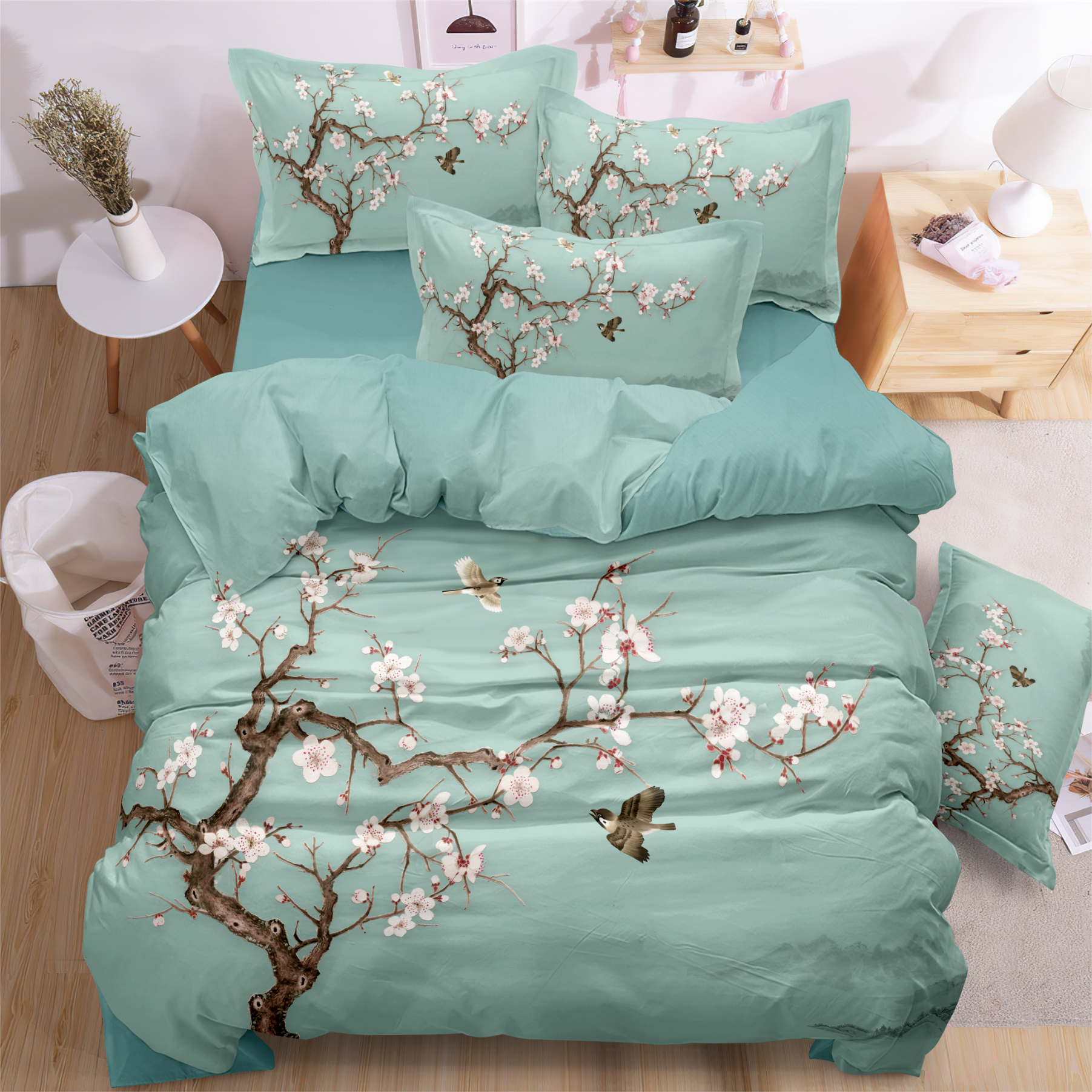 Flower Digital Printed Arkus Zestaw Viady przytulny